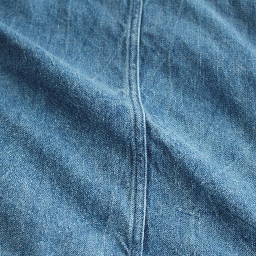 SELVEDGE FADED LIGHT DENIM BLOUSON #LIGHTNING EFFECT INDIGO [A23SB01DE]
