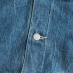 SELVEDGE FADED LIGHT DENIM BLOUSON #LIGHTNING EFFECT INDIGO [A23SB03DE]