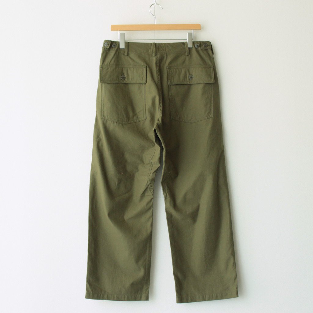 BAKER PANTS #OLIVE SATIN [23603]
