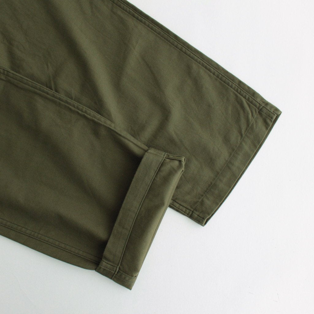 BAKER PANTS #OLIVE SATIN [23603]