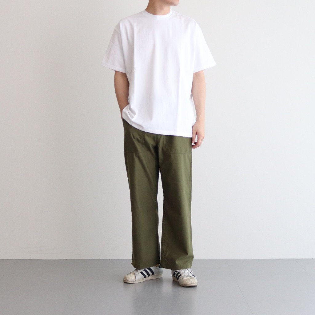 BAKER PANTS #OLIVE SATIN [23603]