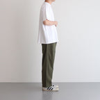 BAKER PANTS #OLIVE SATIN [23603]