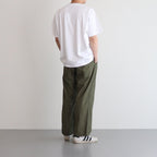 BAKER PANTS #OLIVE SATIN [23603]