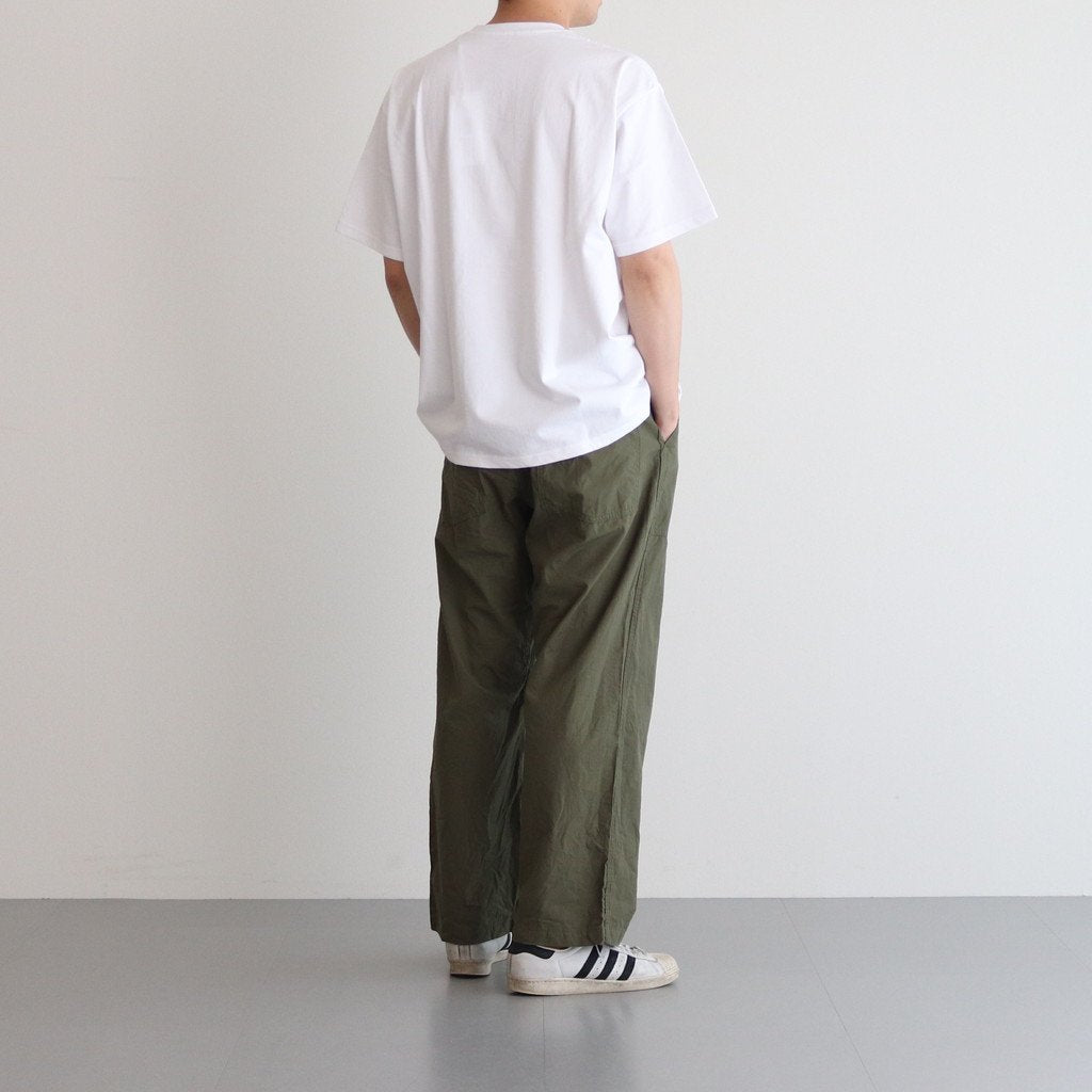 BAKER PANTS #OLIVE SATIN [23603]
