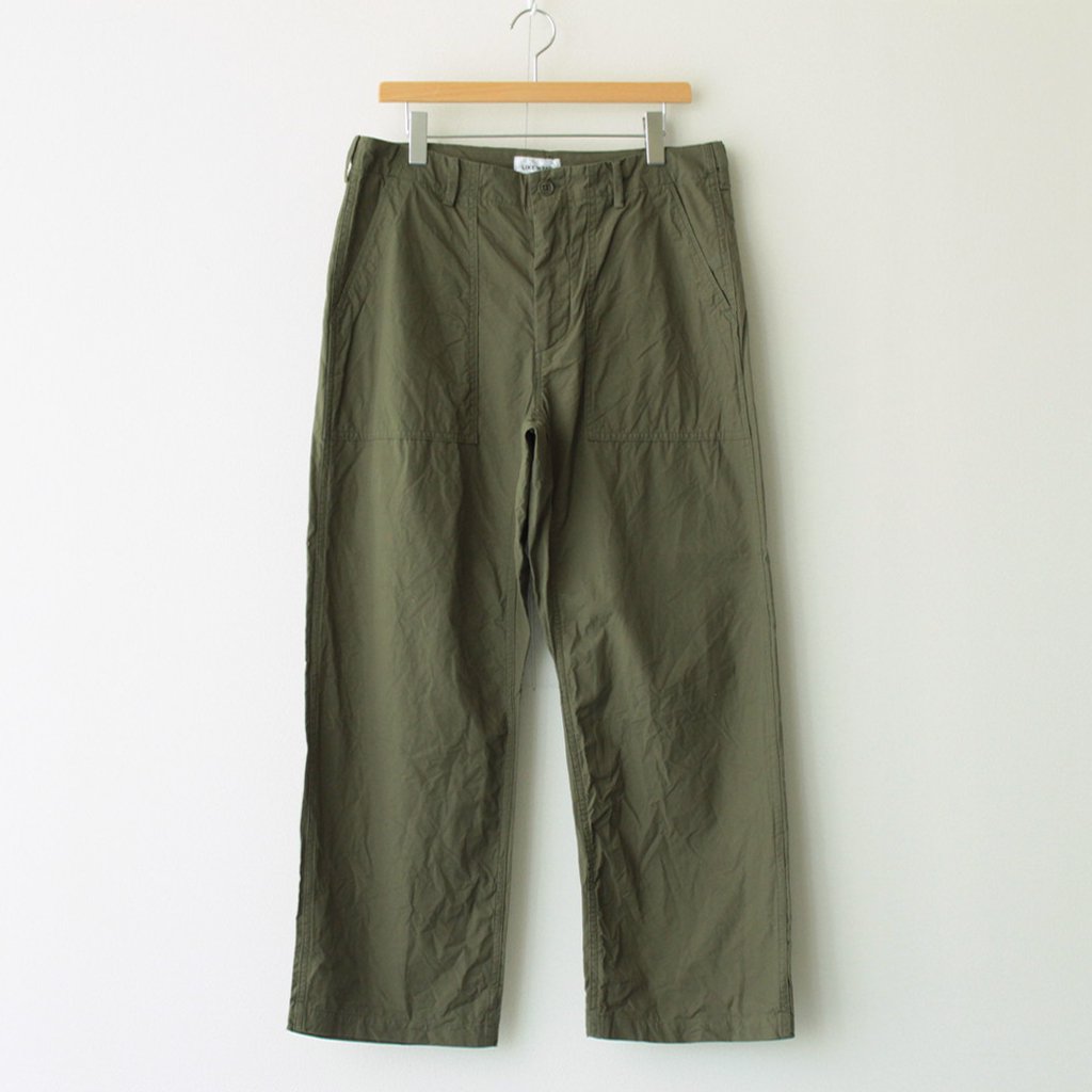 BAKER PANTS #OLIVE POPLIN [23603]