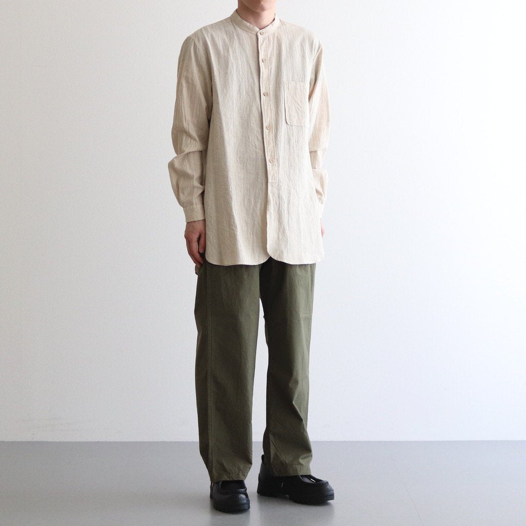 BAKER PANTS #OLIVE POPLIN [23603]