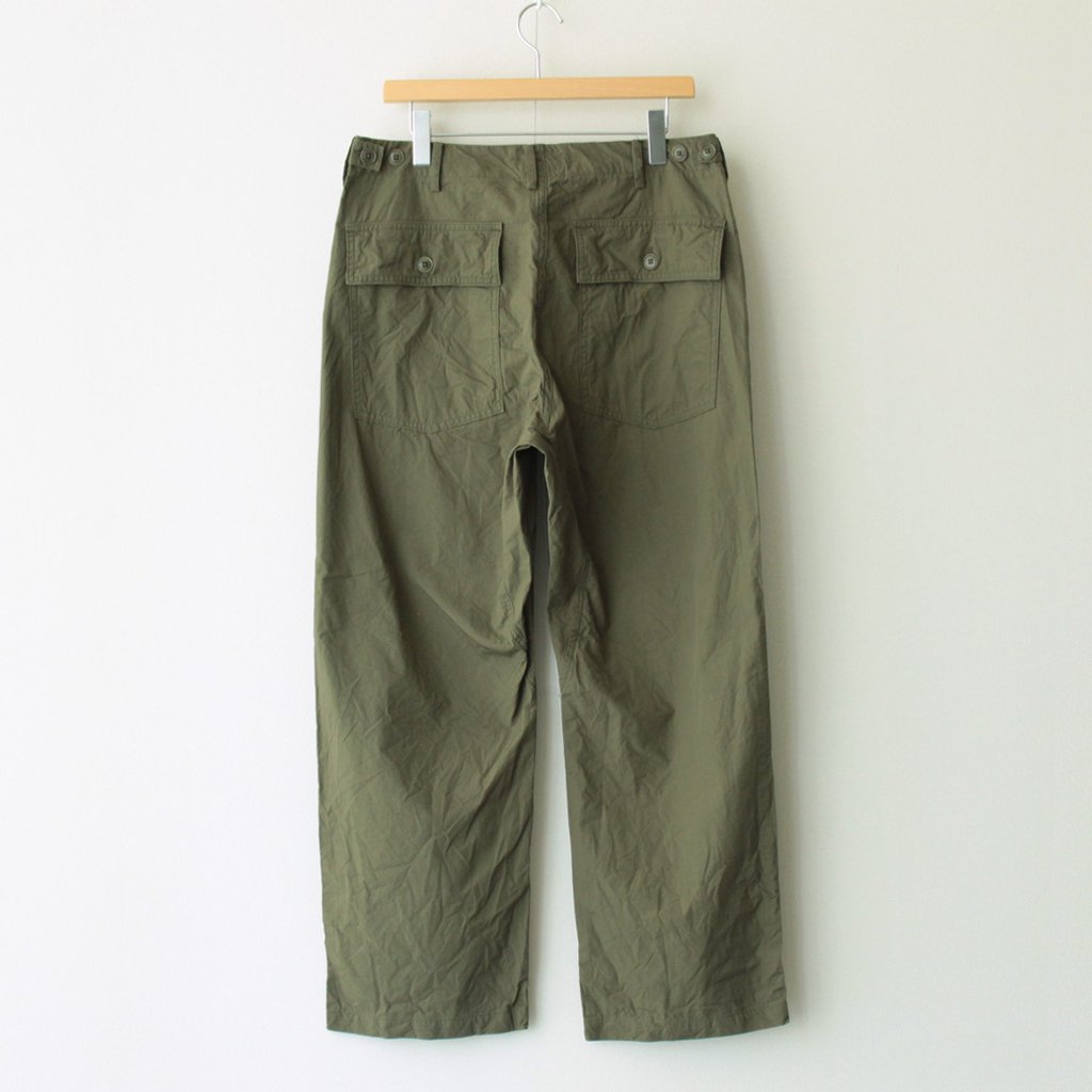 BAKER PANTS #OLIVE POPLIN [23603]