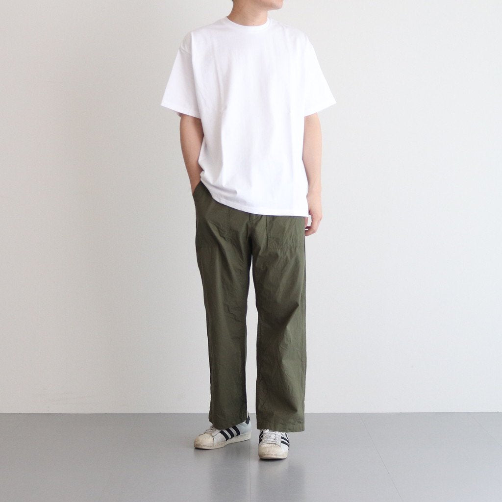 BAKER PANTS #OLIVE POPLIN [23603]