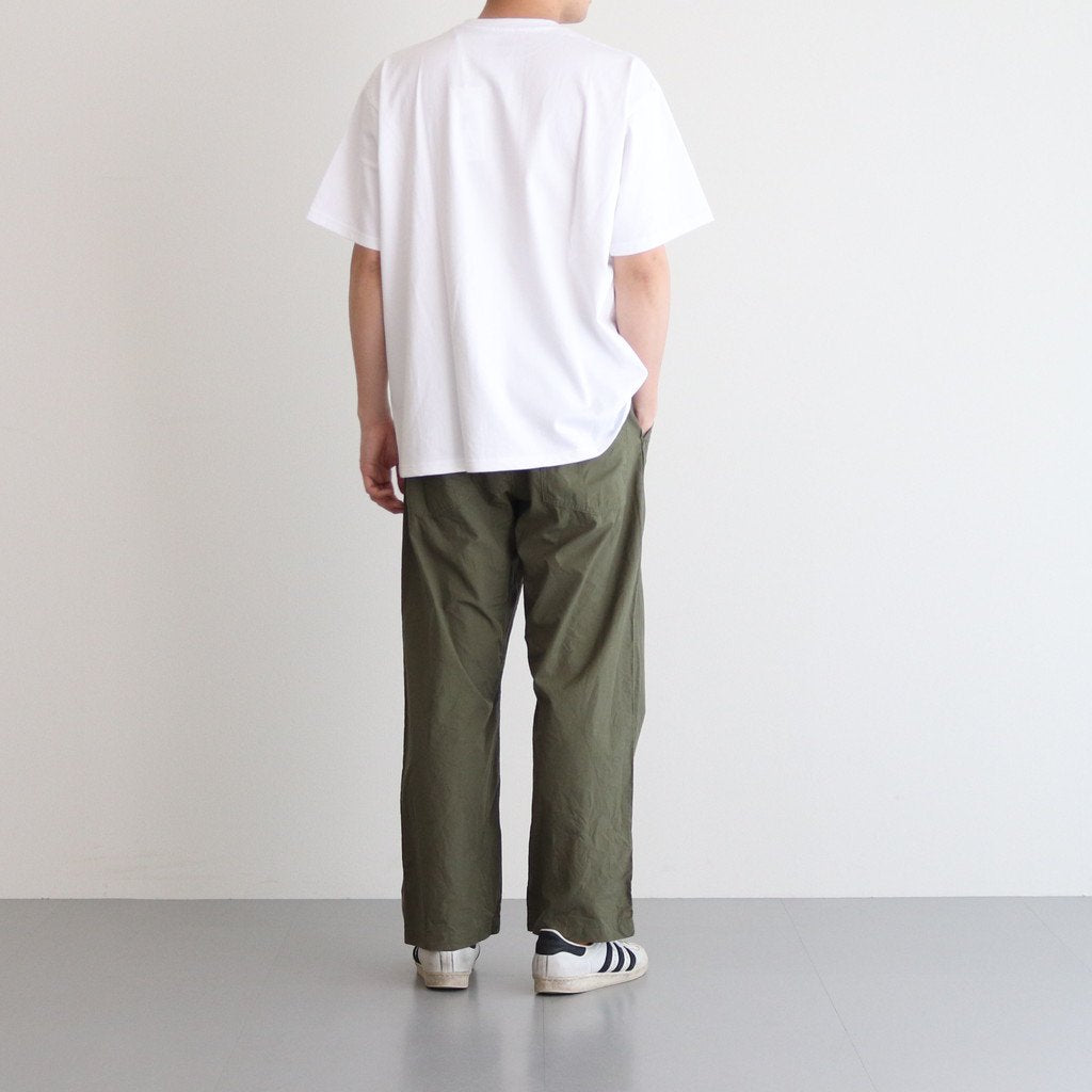 BAKER PANTS #OLIVE POPLIN [23603]