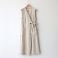 WRAP COAT NO SLEEVE #NATURAL CH [93510]