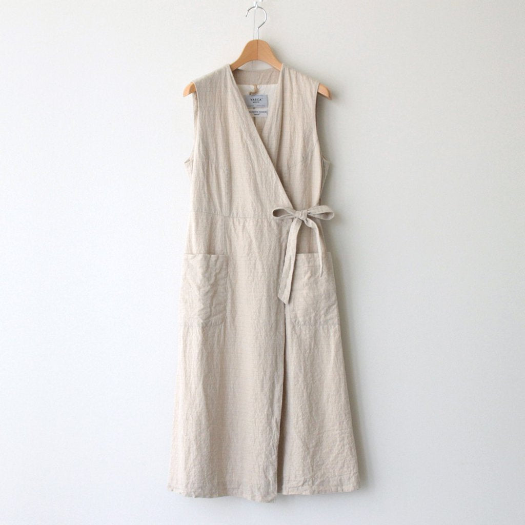 WRAP COAT NO SLEEVE #NATURAL CH [93510]