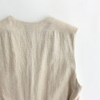 WRAP COAT NO SLEEVE #NATURAL CH [93510]