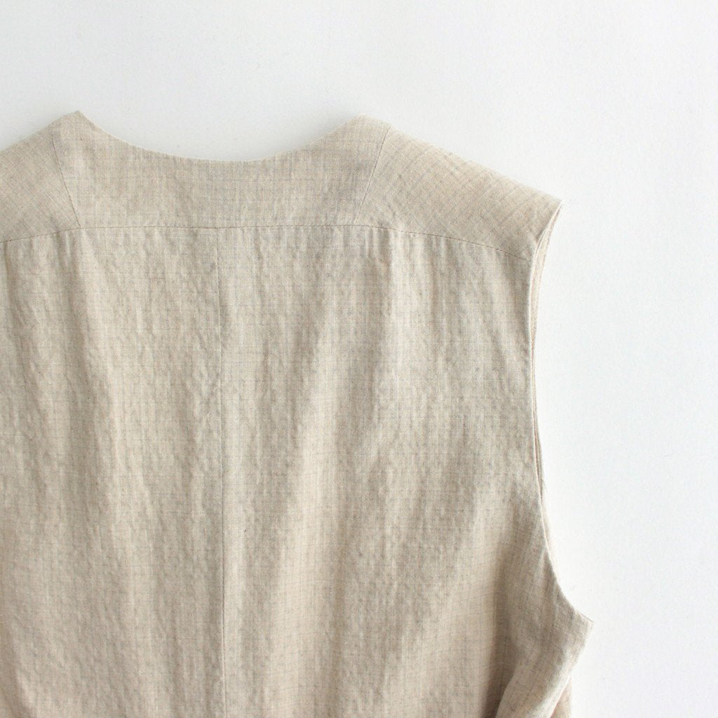 WRAP COAT NO SLEEVE #NATURAL CH [93510]