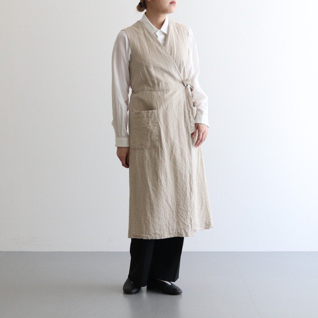 WRAP COAT NO SLEEVE #NATURAL CH [93510]