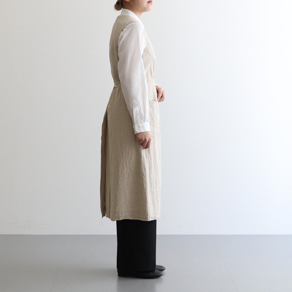 WRAP COAT NO SLEEVE #NATURAL CH [93510]