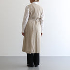 WRAP COAT NO SLEEVE #NATURAL CH [93510]