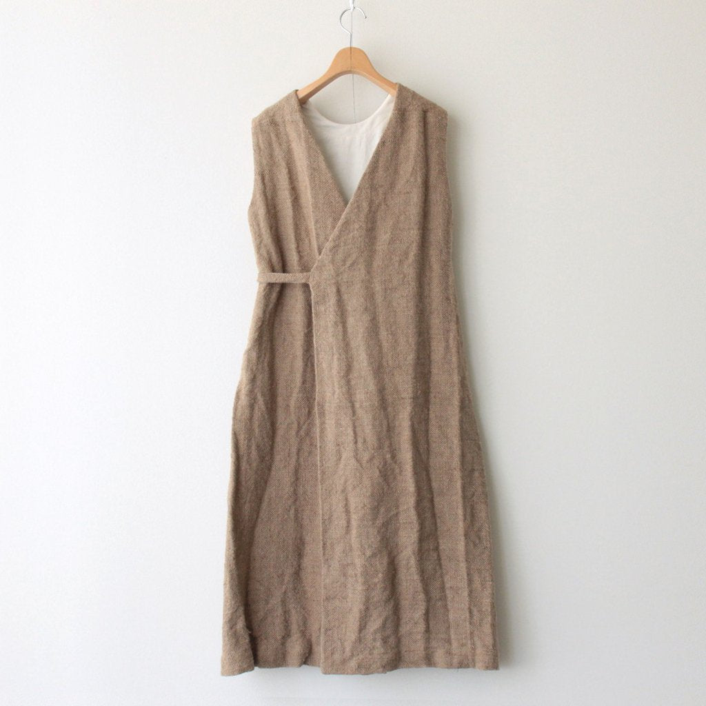 WRAP COAT NO SLEEVE #JUTE [93512]