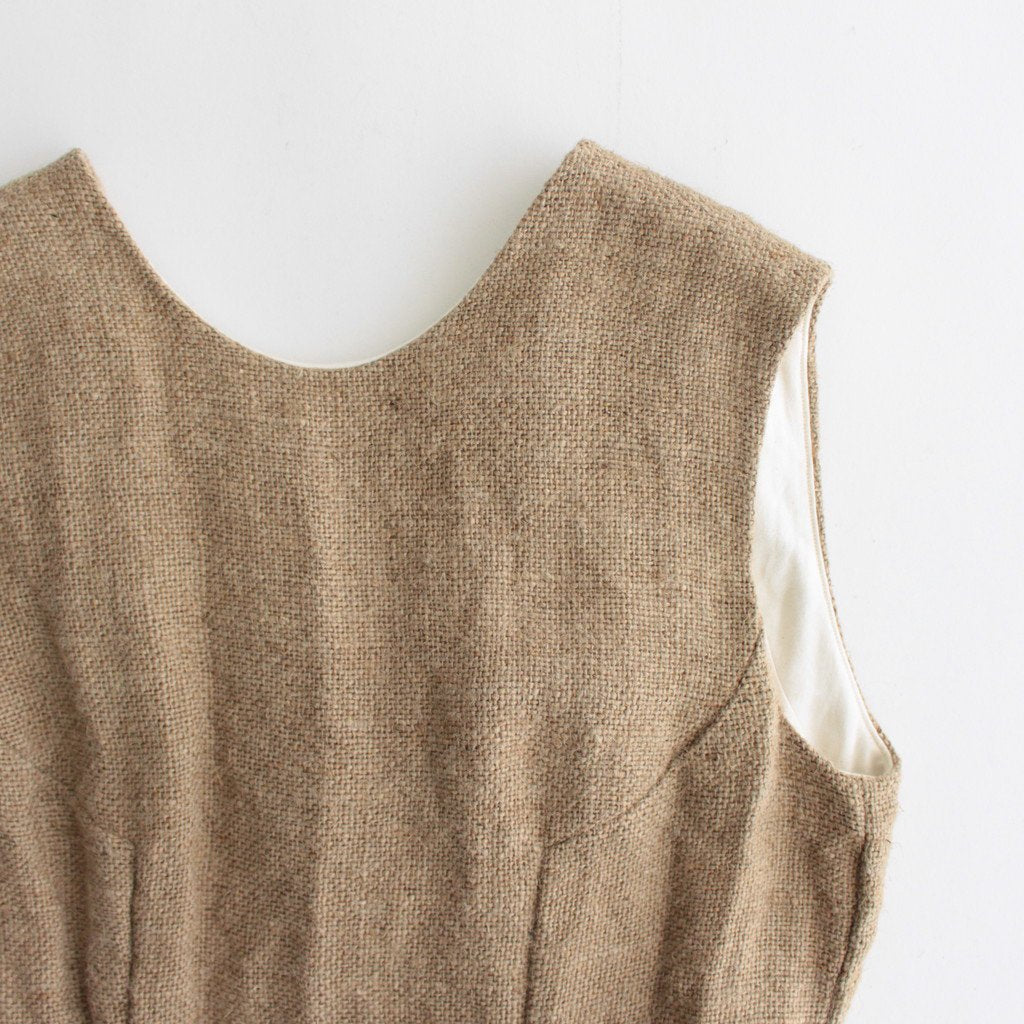 WRAP COAT NO SLEEVE #JUTE [93512]