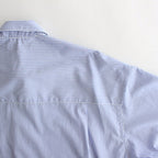 BROAD S/S OVERSIZED REGULAR COLLAR SHIRT #VIOLET STRIPE [GM232-50003STB]