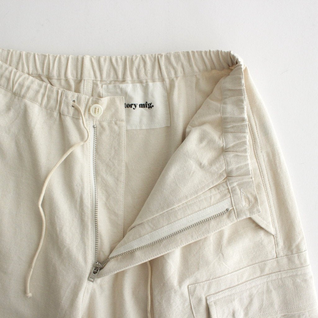 PEACE PANTS #ECRU SLUB [SSS23TRPEACOTECR]