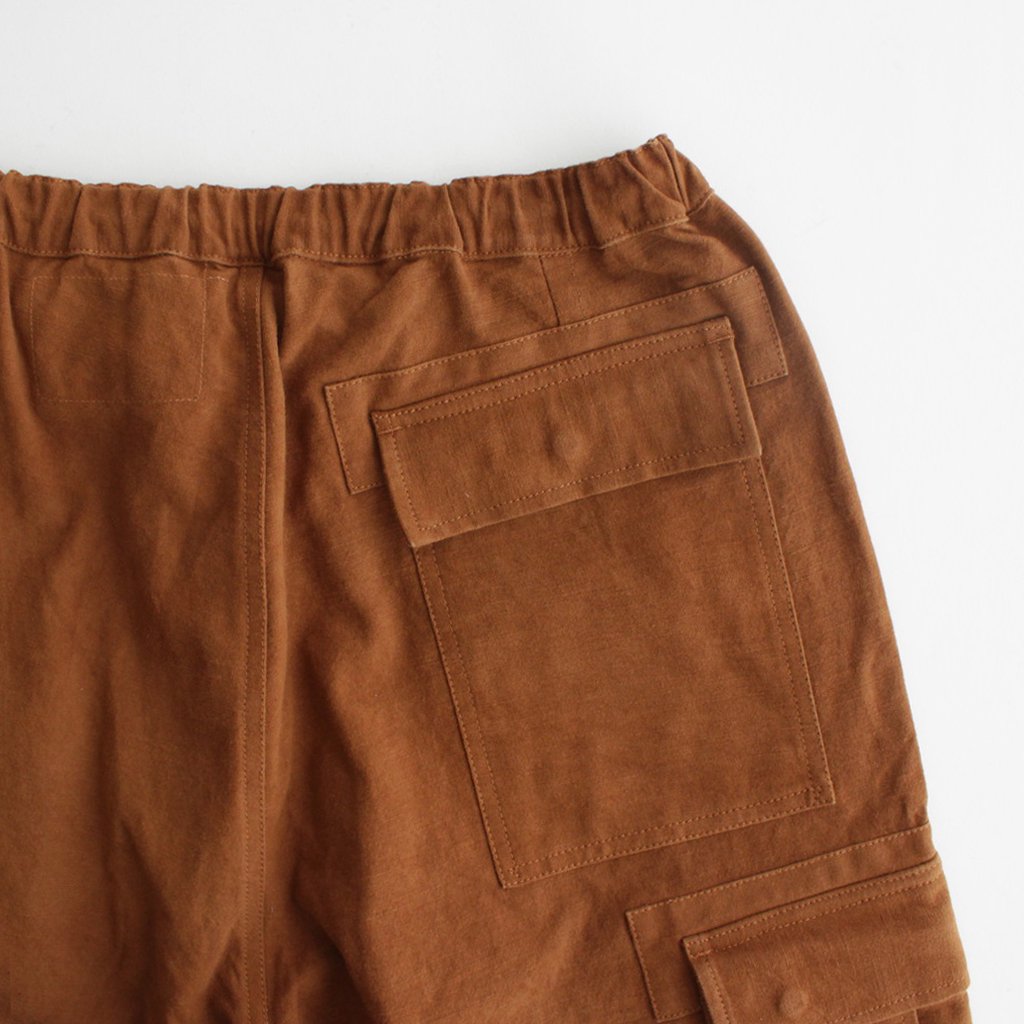 PEACE PANTS #BARK BROWN SLUB [SSS23TRPEACOTBAR] _ Story mfg