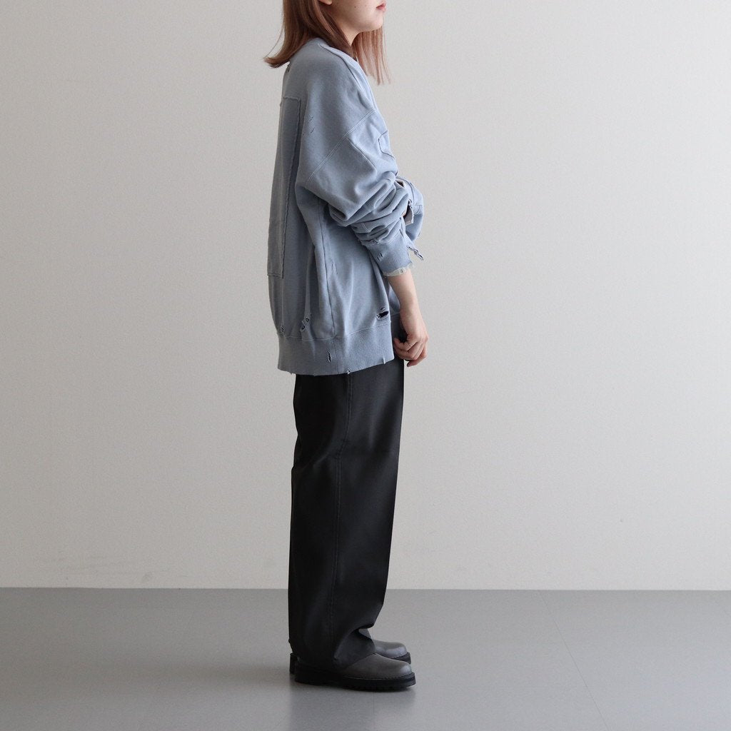 OVERSIZED REBUILD SWEAT LS #GREY BLUE [ST.682]
