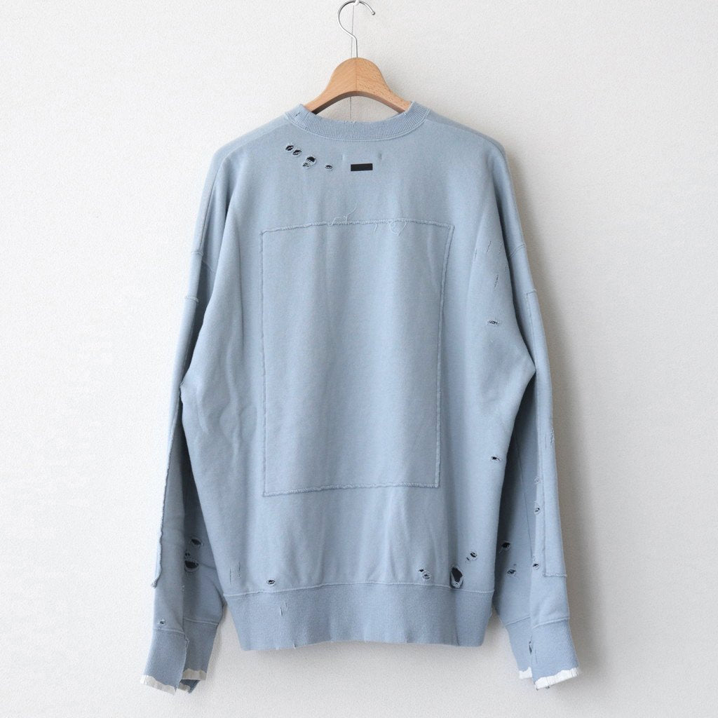 OVERSIZED REBUILD SWEAT LS #GREY BLUE [ST.682]
