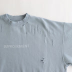 OVERSIZED REBUILD SWEAT LS #GREY BLUE [ST.682]