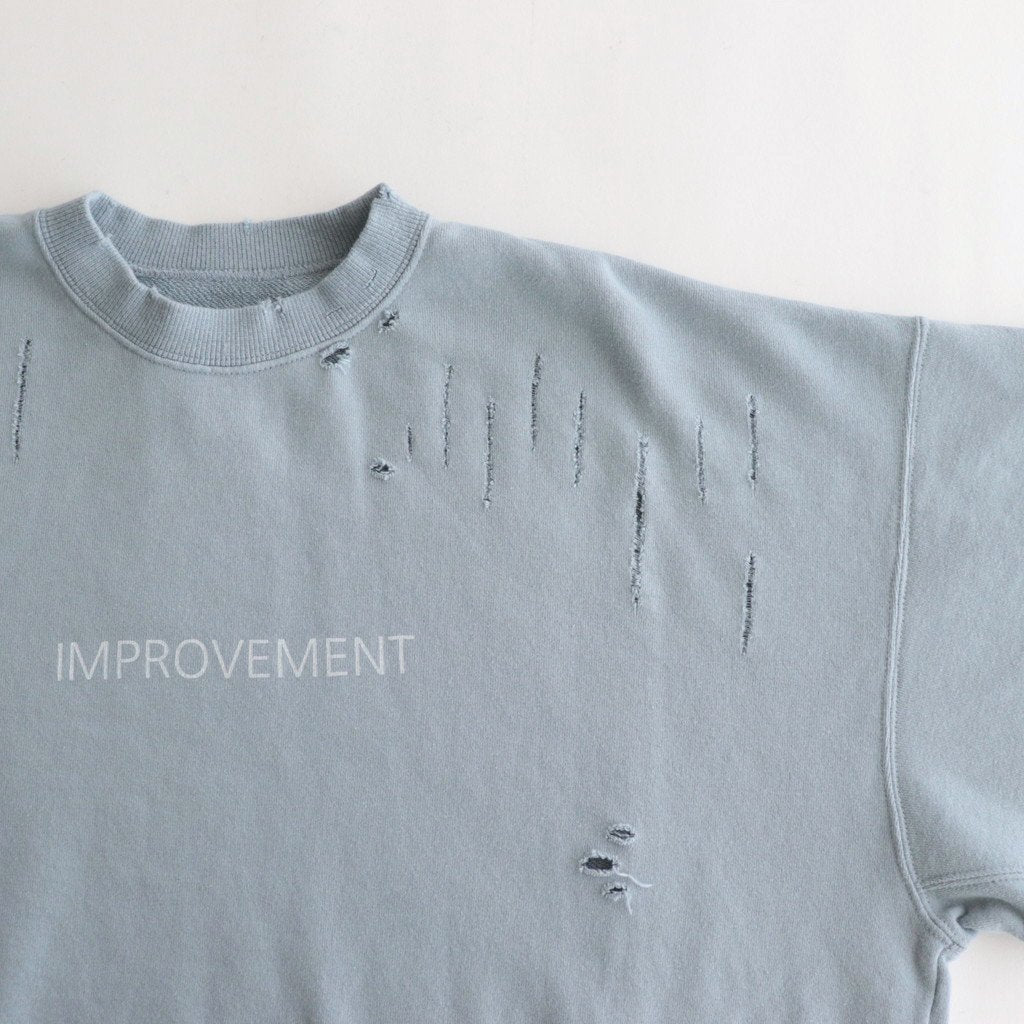OVERSIZED REBUILD SWEAT LS #GREY BLUE [ST.682]