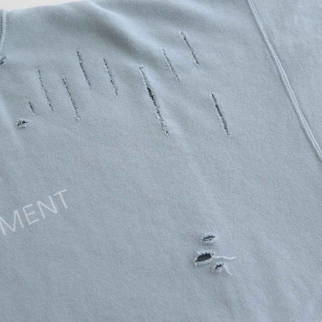 OVERSIZED REBUILD SWEAT LS #GREY BLUE [ST.682]