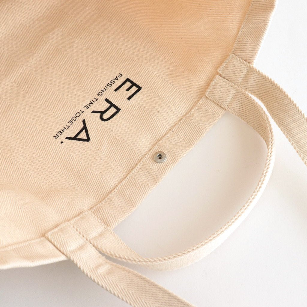 BACK LOGO BIG TOTE BAG #WHITE [K001B] _ ERA. | イーラ – ciacura