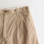 SUVIN CHINO WIDE STRAIGHT TROUSERS #BEIGE [GM232-40071B]