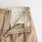 SUVIN CHINO WIDE STRAIGHT TROUSERS #BEIGE [GM232-40071B]