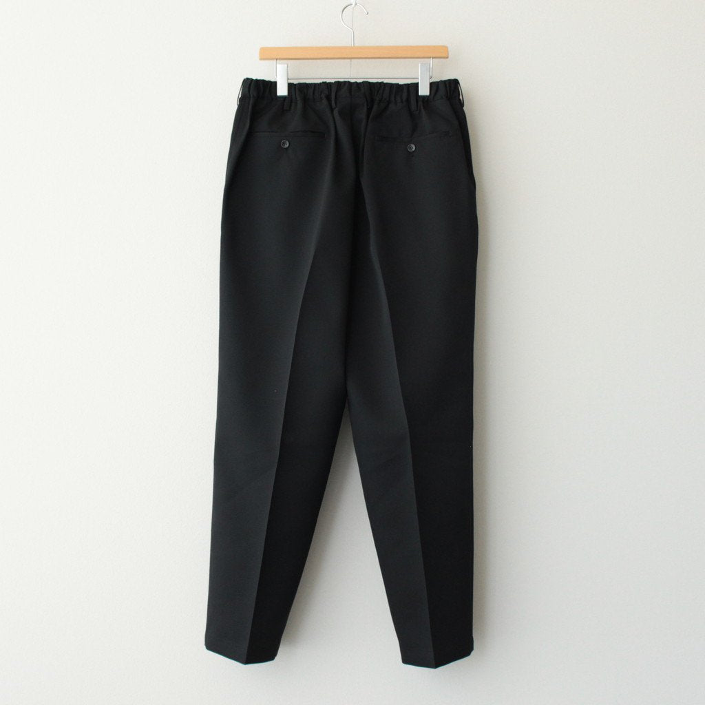 SCALE OFF WOOL TAPERED TROUSERS #BLACK [GM233-40170B] _ Graphpaper