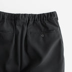 SCALE OFF WOOL TAPERED TROUSERS #BLACK [GM233-40170B]