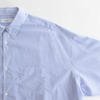 BROAD L/S OVERSIZED REGULAR COLLAR SHIRT #VIOLET STRIPE [GM233-50001STB]