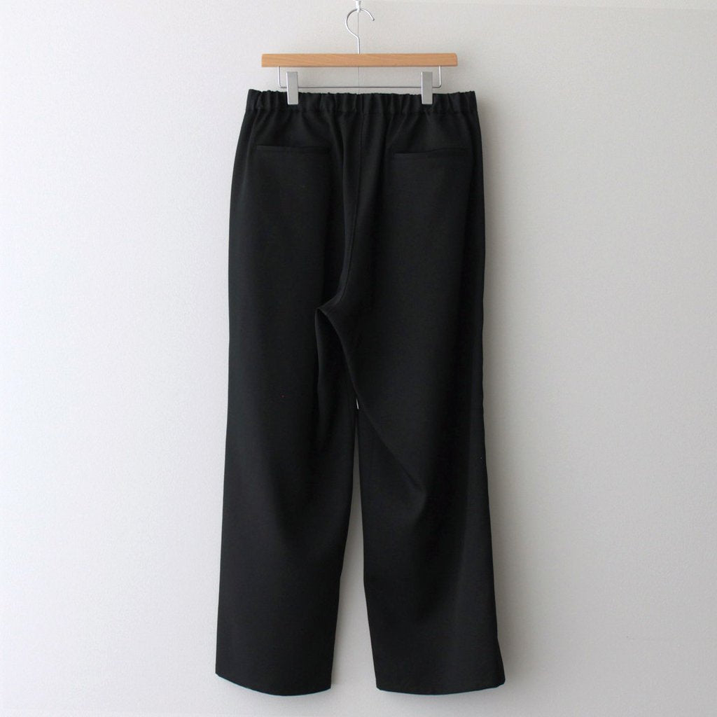 SCALE OFF WOOL WIDE CHEF PANTS #BLACK [GM233-40173B] _ Graphpaper