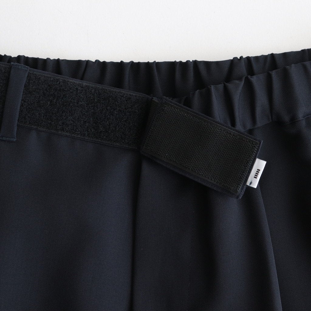SCALE OFF WOOL WIDE CHEF PANTS #NAVY [GM233-40173B]