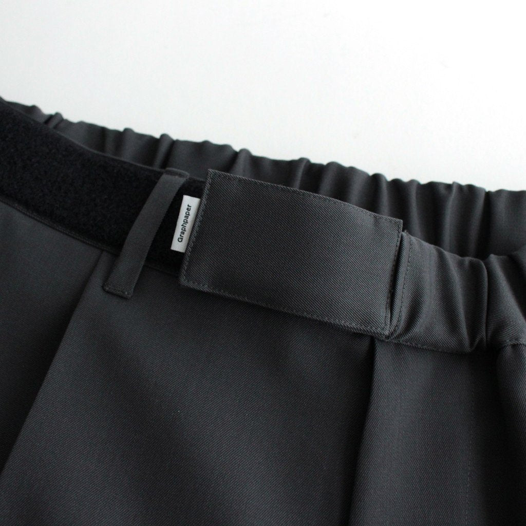 SCALE OFF WOOL WIDE CHEF PANTS #C.GRAY [GM233-40173B] _ Graphpaper