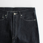 SELVAGE DENIM FIVE POCKET WIDE STRAIGHT PANTS #RIGID [GU233-40184RB]