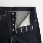 SELVAGE DENIM FIVE POCKET WIDE STRAIGHT PANTS #RIGID [GU233-40184RB]