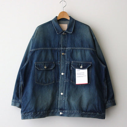 SELVAGE DENIM JACKET #DARK FADE [GU233-30185DB]