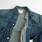 SELVAGE DENIM JACKET #DARK FADE [GU233-30185DB]