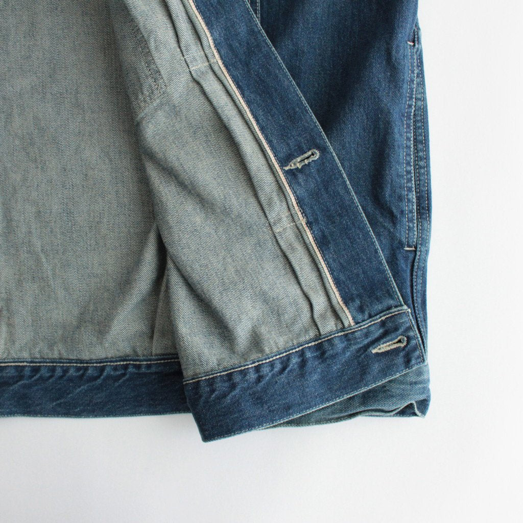 SELVAGE DENIM JACKET #DARK FADE [GU233-30185DB]