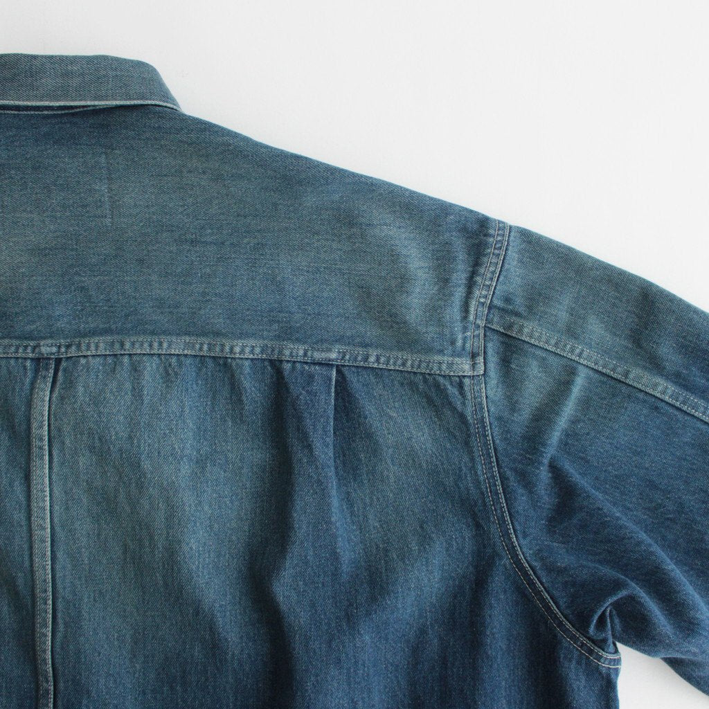 SELVAGE DENIM JACKET #DARK FADE [GU233-30185DB]