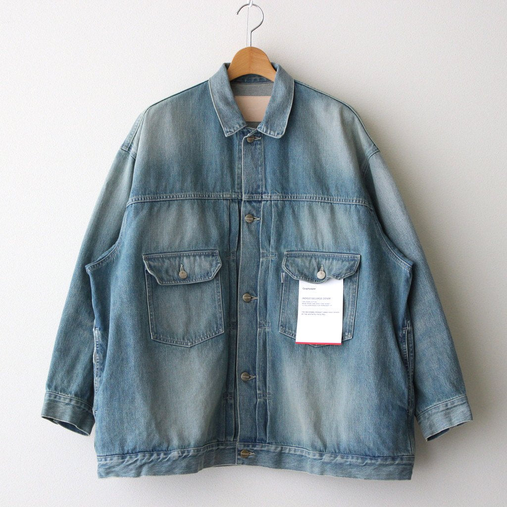 SELVAGE DENIM JACKET #LIGHT FADE [GU233-30185LB]