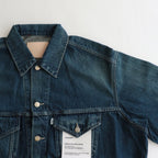 SELVAGE DENIM TRUCKER JACKET #DARK FADE [GU233-30186DB]