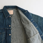 SELVAGE DENIM TRUCKER JACKET #DARK FADE [GU233-30186DB]