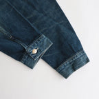 SELVAGE DENIM TRUCKER JACKET #DARK FADE [GU233-30186DB]