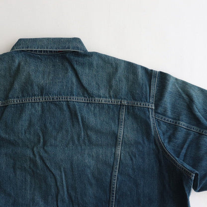 SELVAGE DENIM TRUCKER JACKET #DARK FADE [GU233-30186DB]